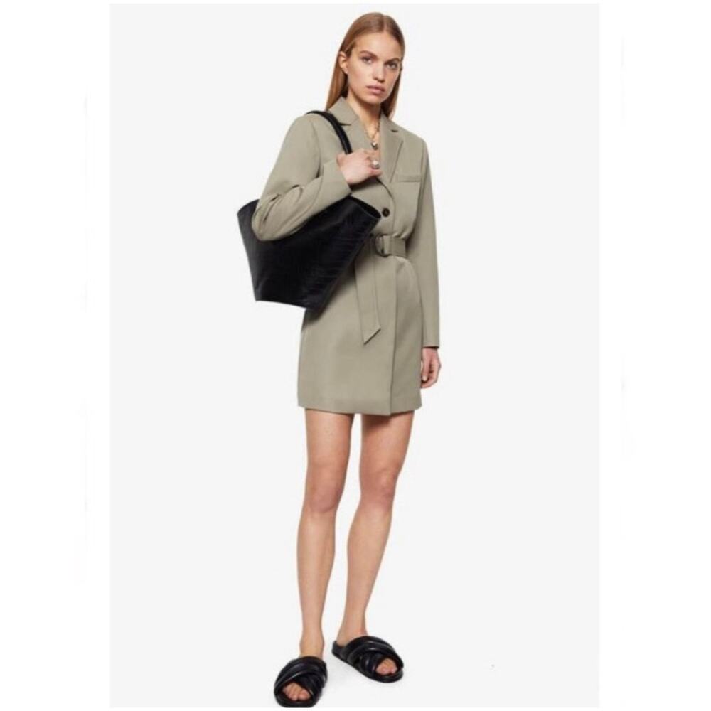 New Anine Bing The Campbell Blazer Wool Trench & Mini dress All in One Size XXS